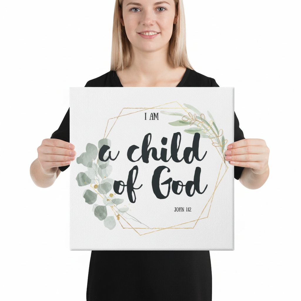 14x14 Child of God Canvas Mockup