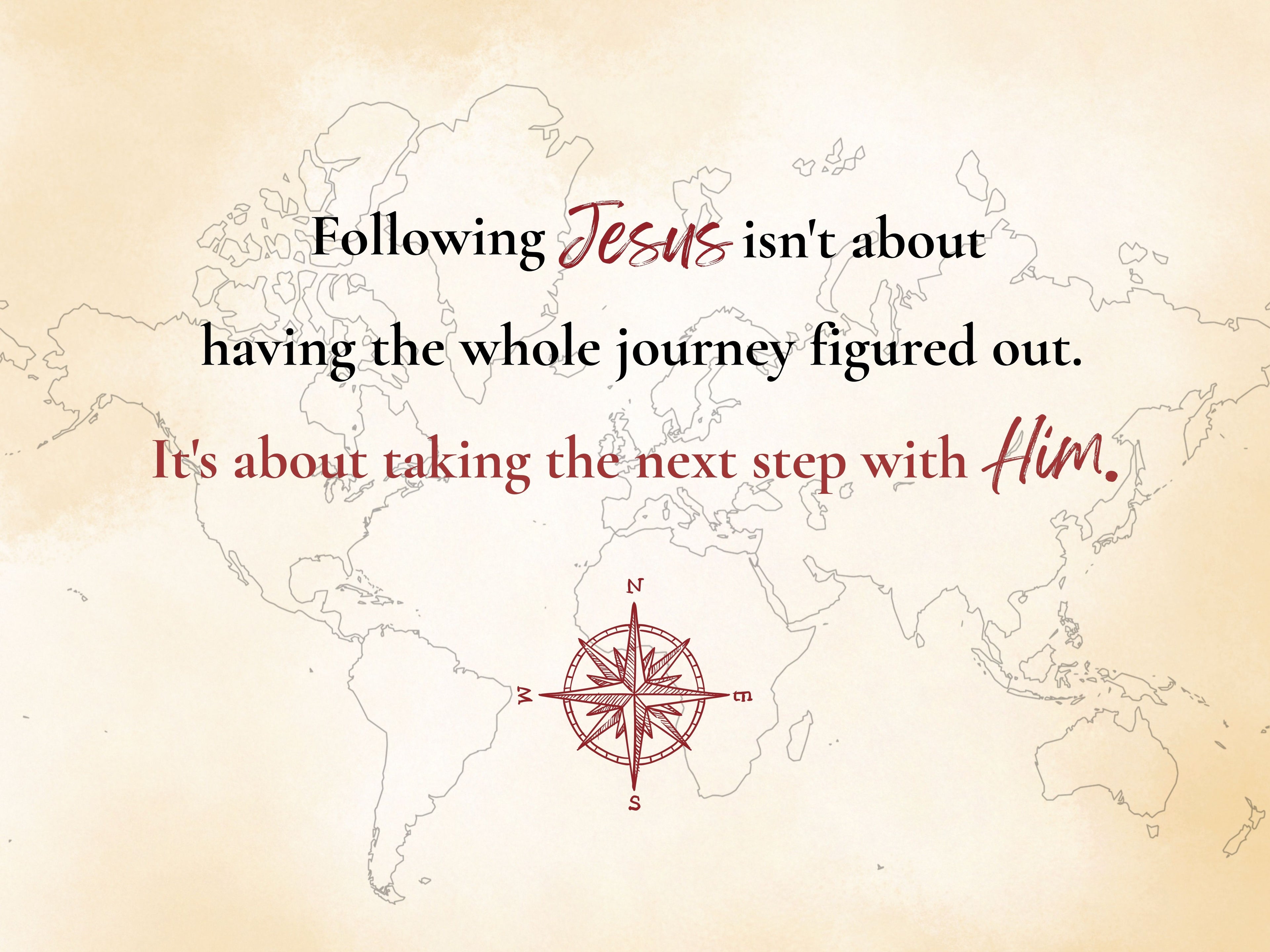Following Jesus – Faith Wall Art Digital Print