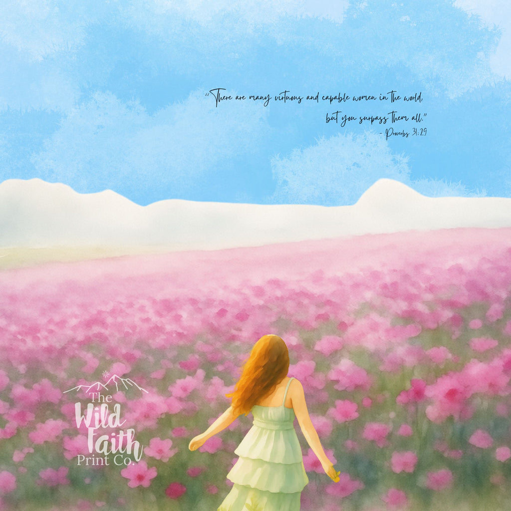 Proverbs 31:29 artwork with watermark