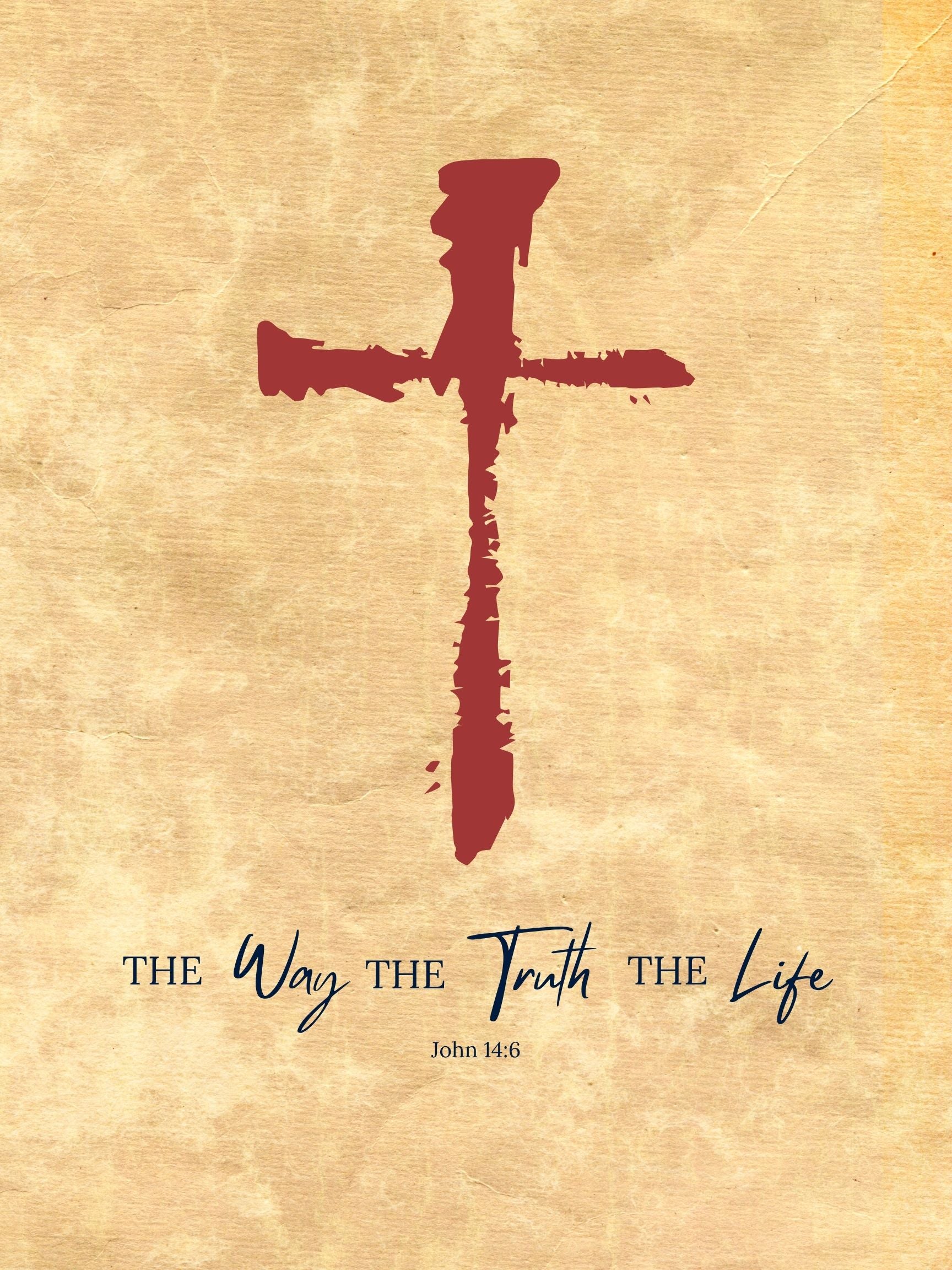 The Way The Truth The Life – John 14:6 Print
