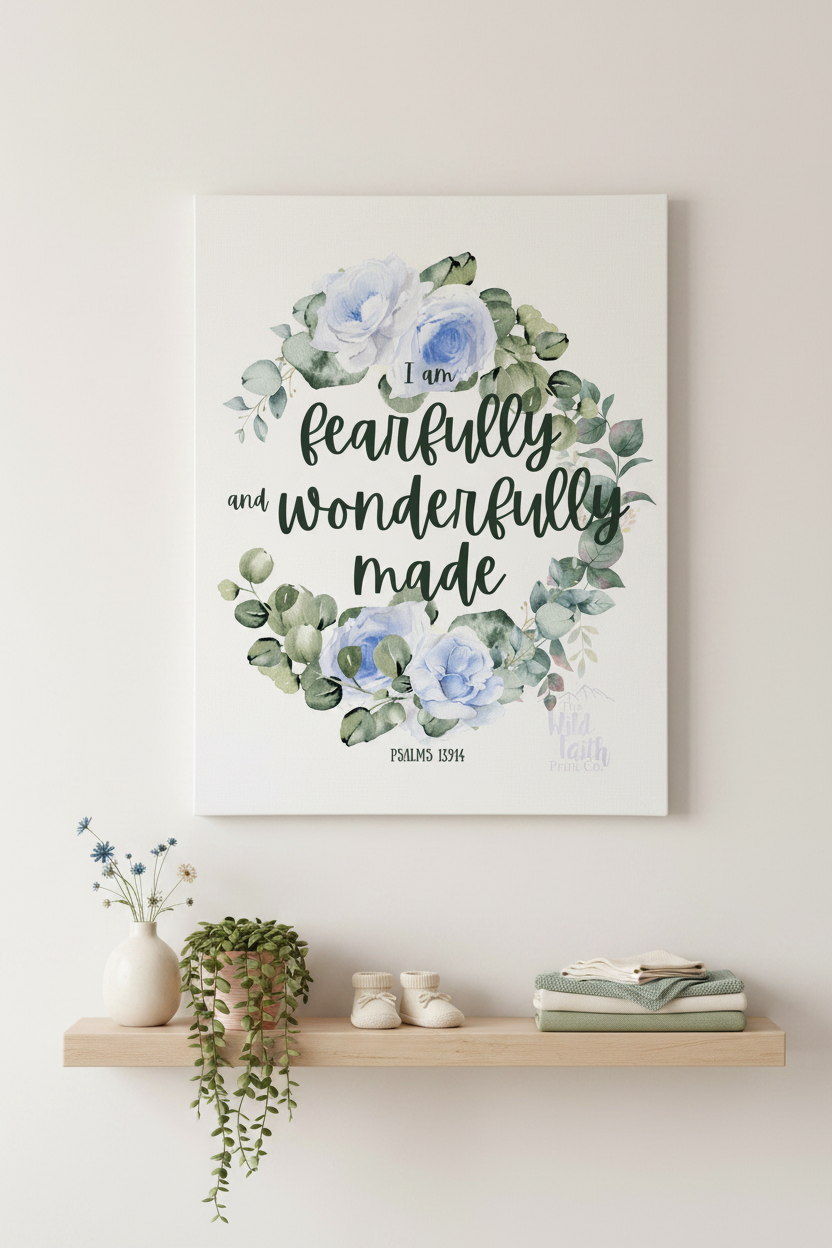 Blue Canvas — Nursery Wall