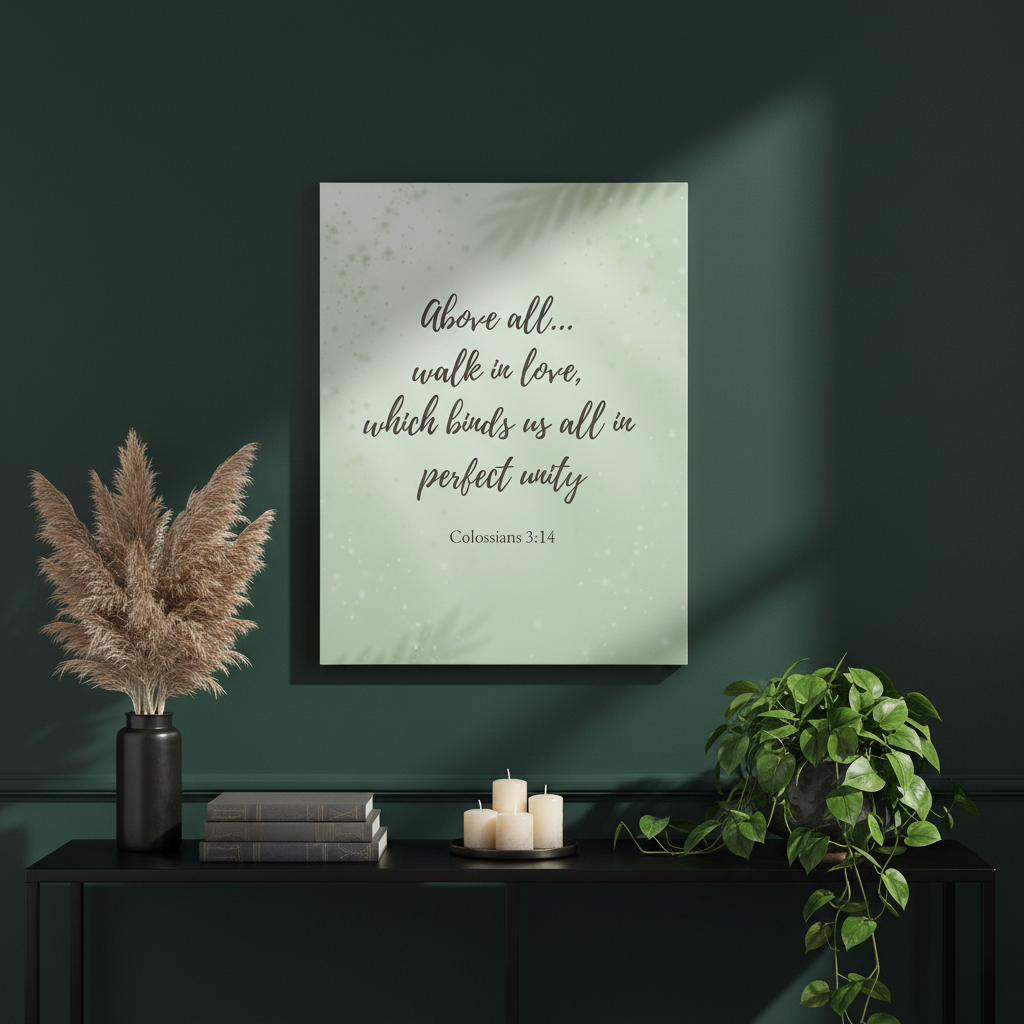 Bold statement wall mockup