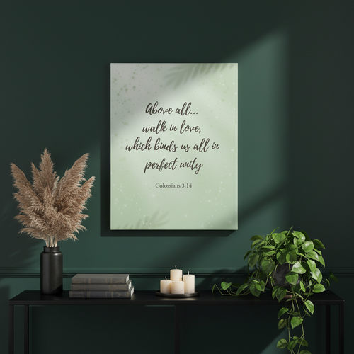 Bold statement wall mockup