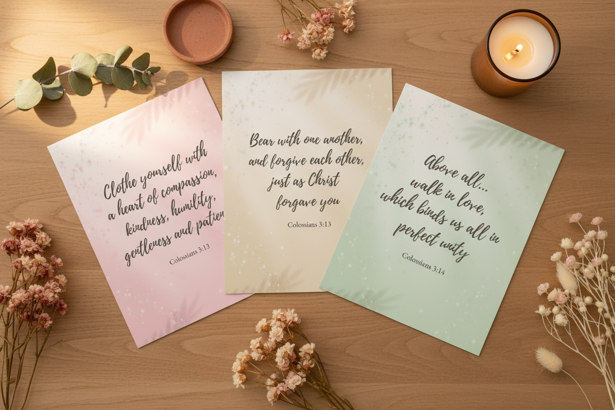 Colossians Collection Flat Lay