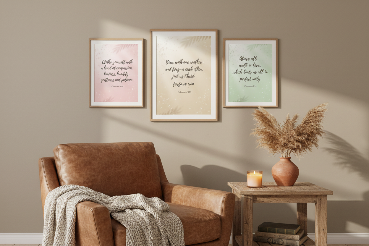 Colossians Collection Gallery Wall - 3 Prints Only