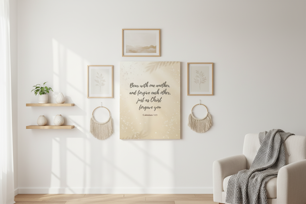 Gallery wall — modern farmhouse living room