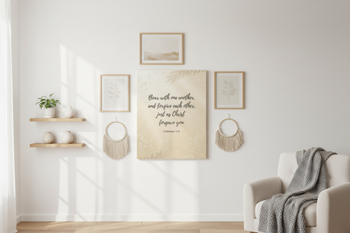 Gallery wall — modern farmhouse living room