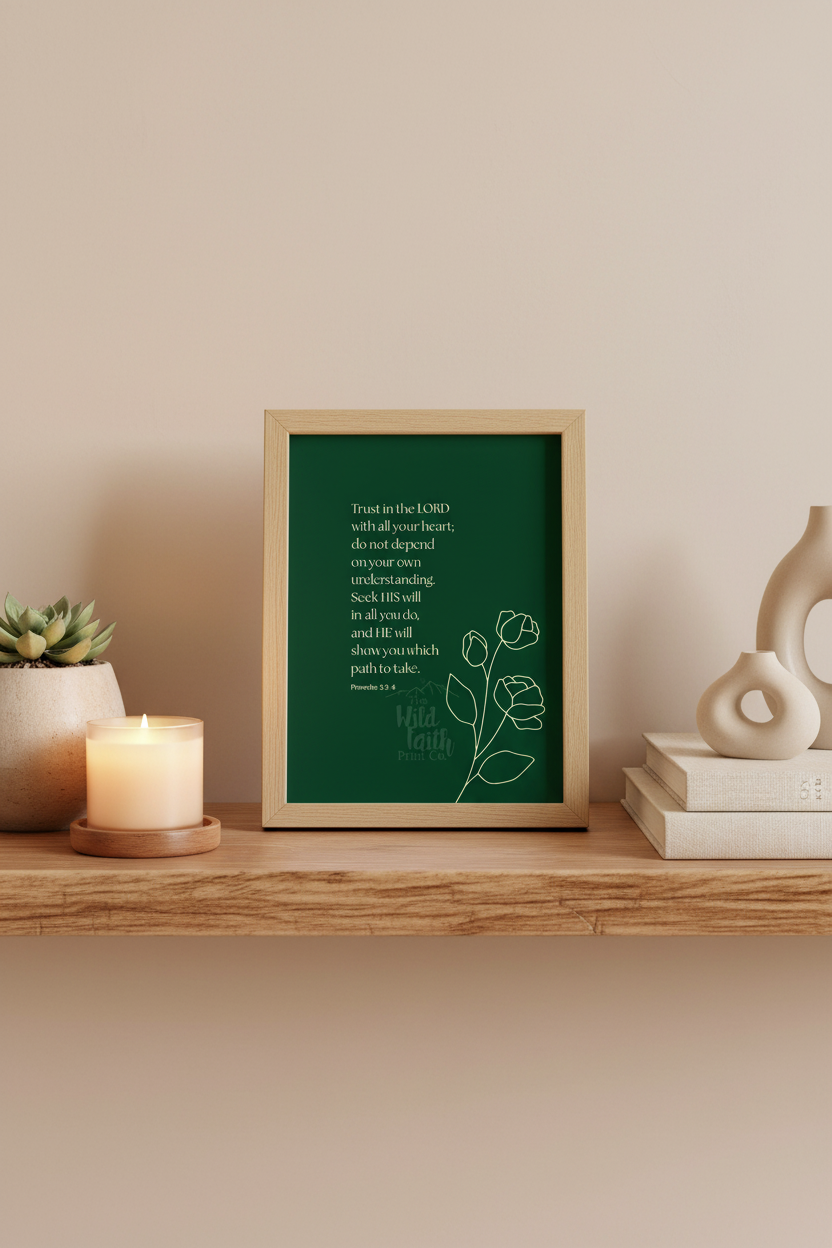 Green Shelf Mockup