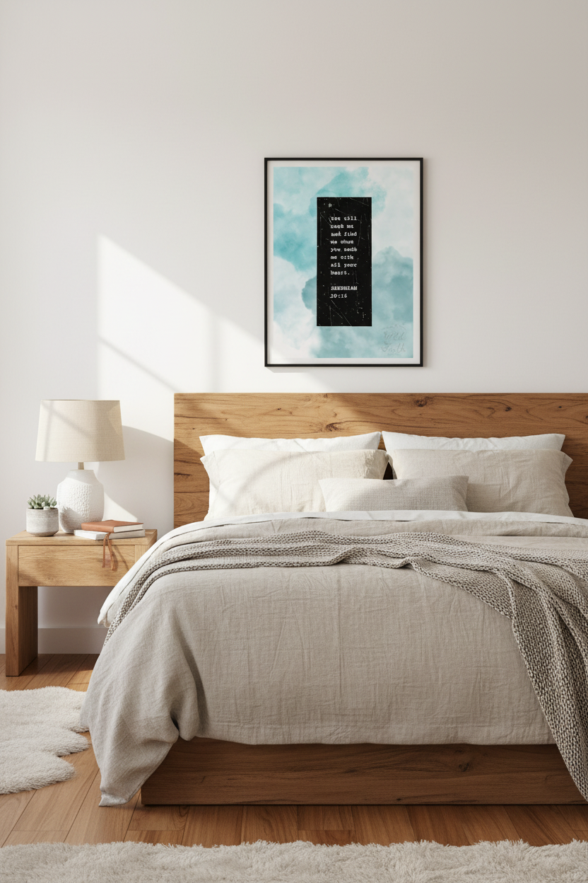 Jeremiah 29:13 Bedroom Mockup