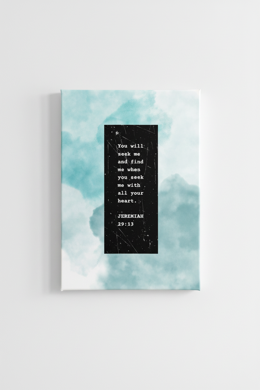 Jeremiah 29:13 Canvas Mockup