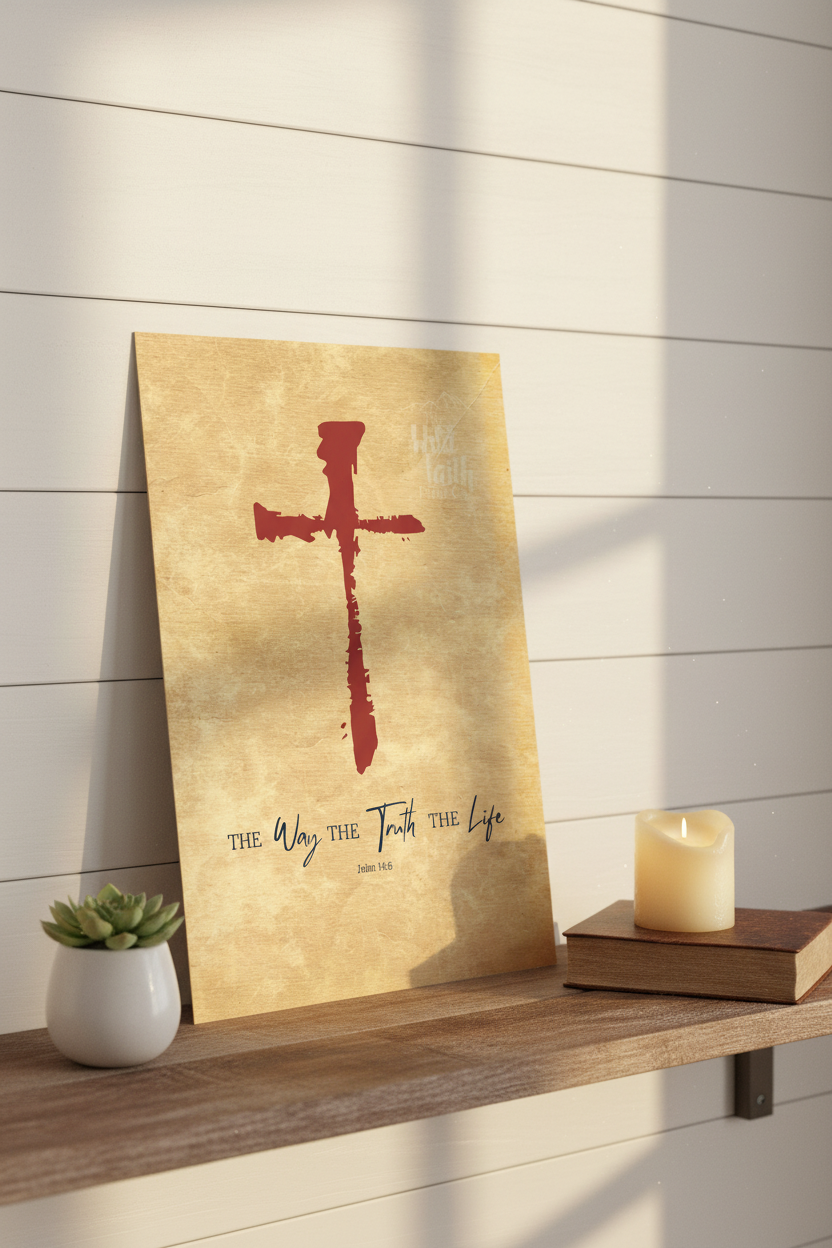 John 14:6 – Shelf Vignette Mockup