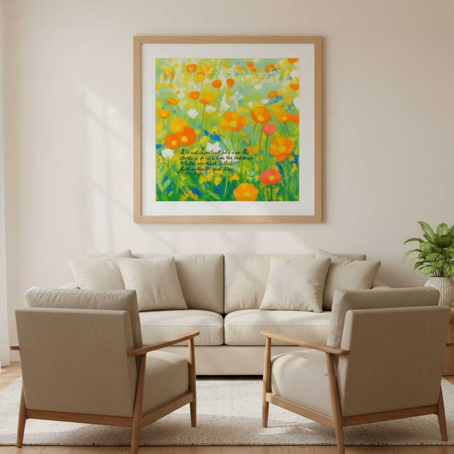 Living Room — Oak Frame
