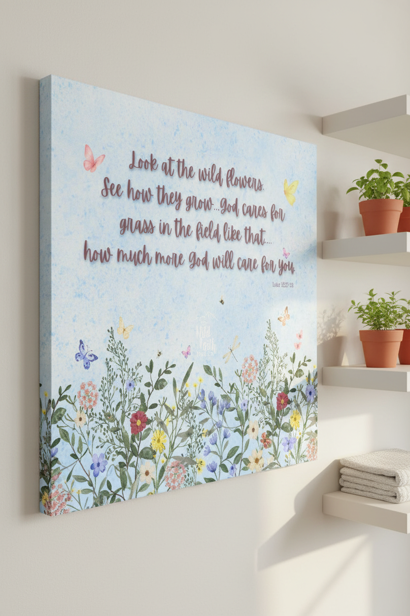 Luke 12:27-28 Canvas - Kitchen