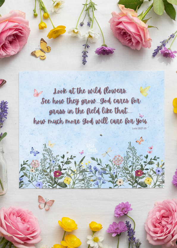 Luke 12:27-28 - Flat Lay Mockup