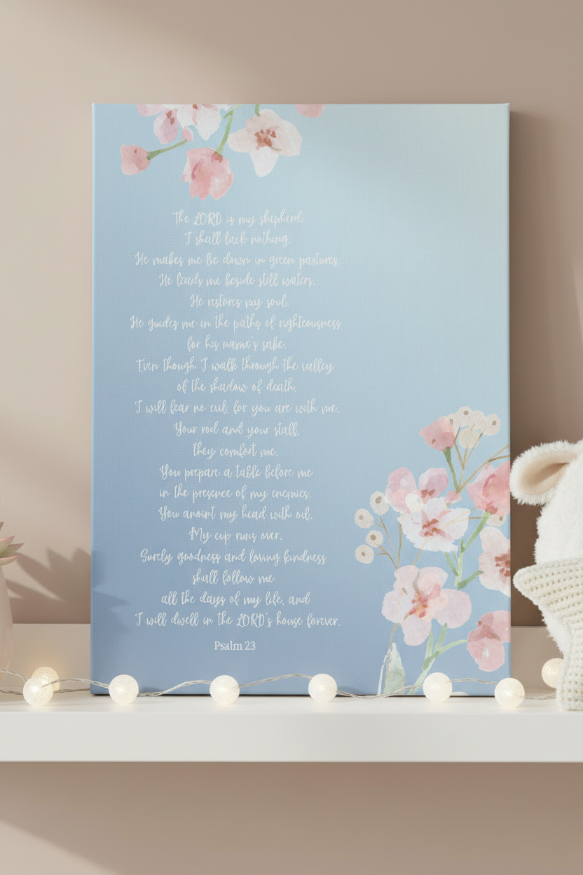 Psalm 23 Canvas - Canvas Hero Shot