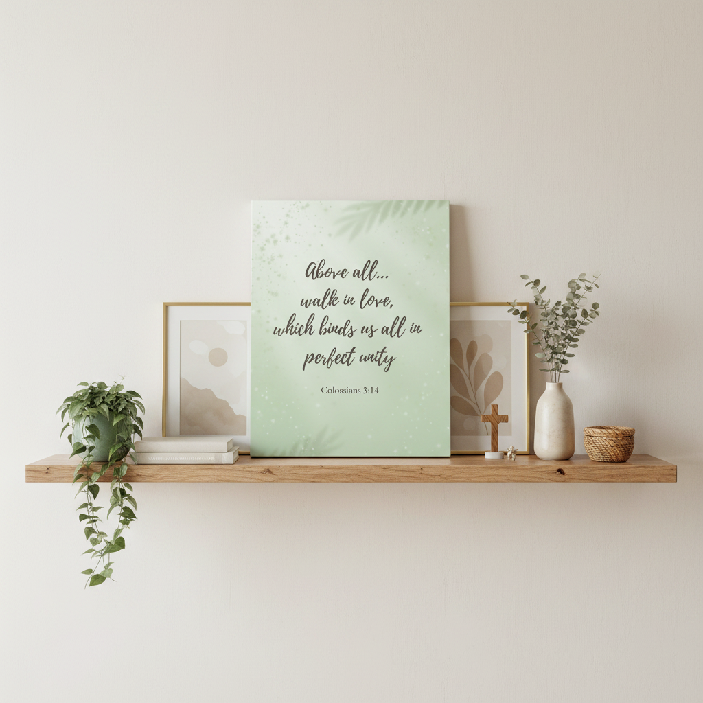 Styled shelf mockup