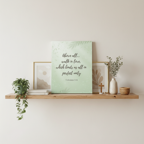 Styled shelf mockup