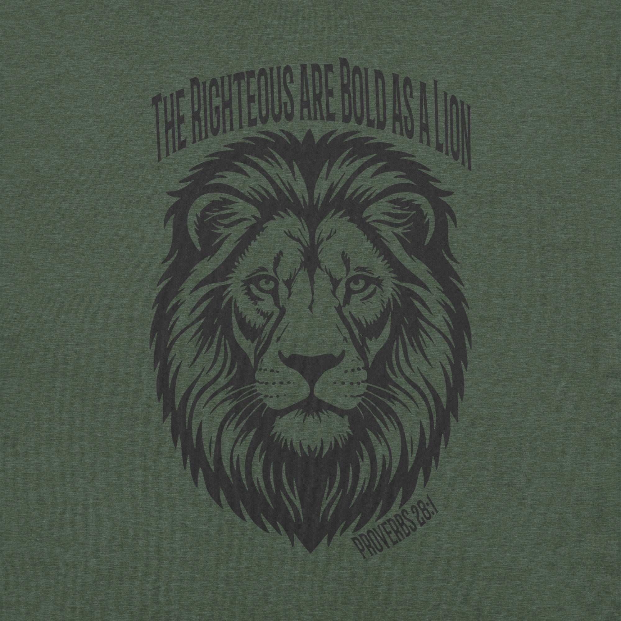 Bold As A Lion | Proverbs 28:1 Faith T-Shirt
