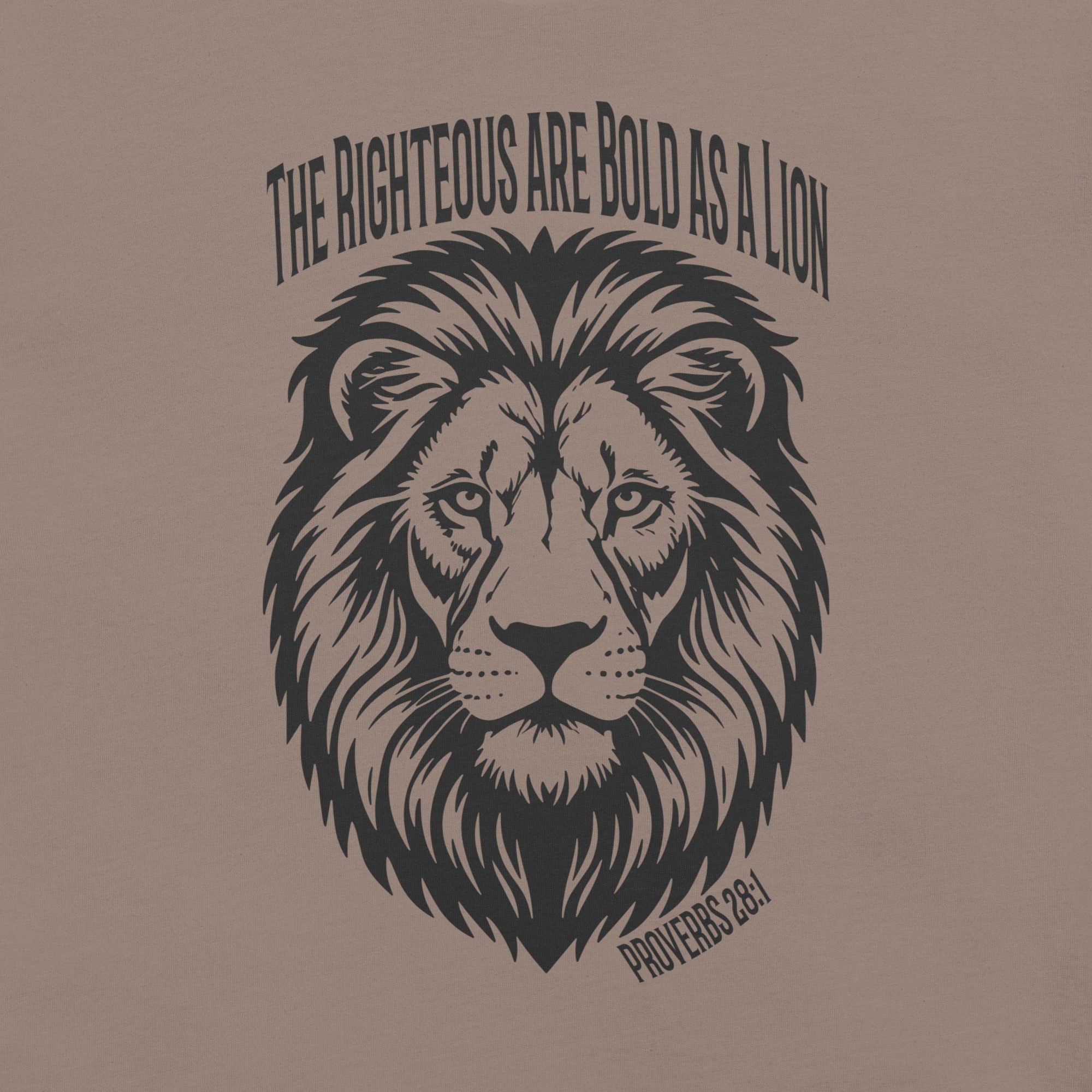 Bold As A Lion | Proverbs 28:1 Faith T-Shirt