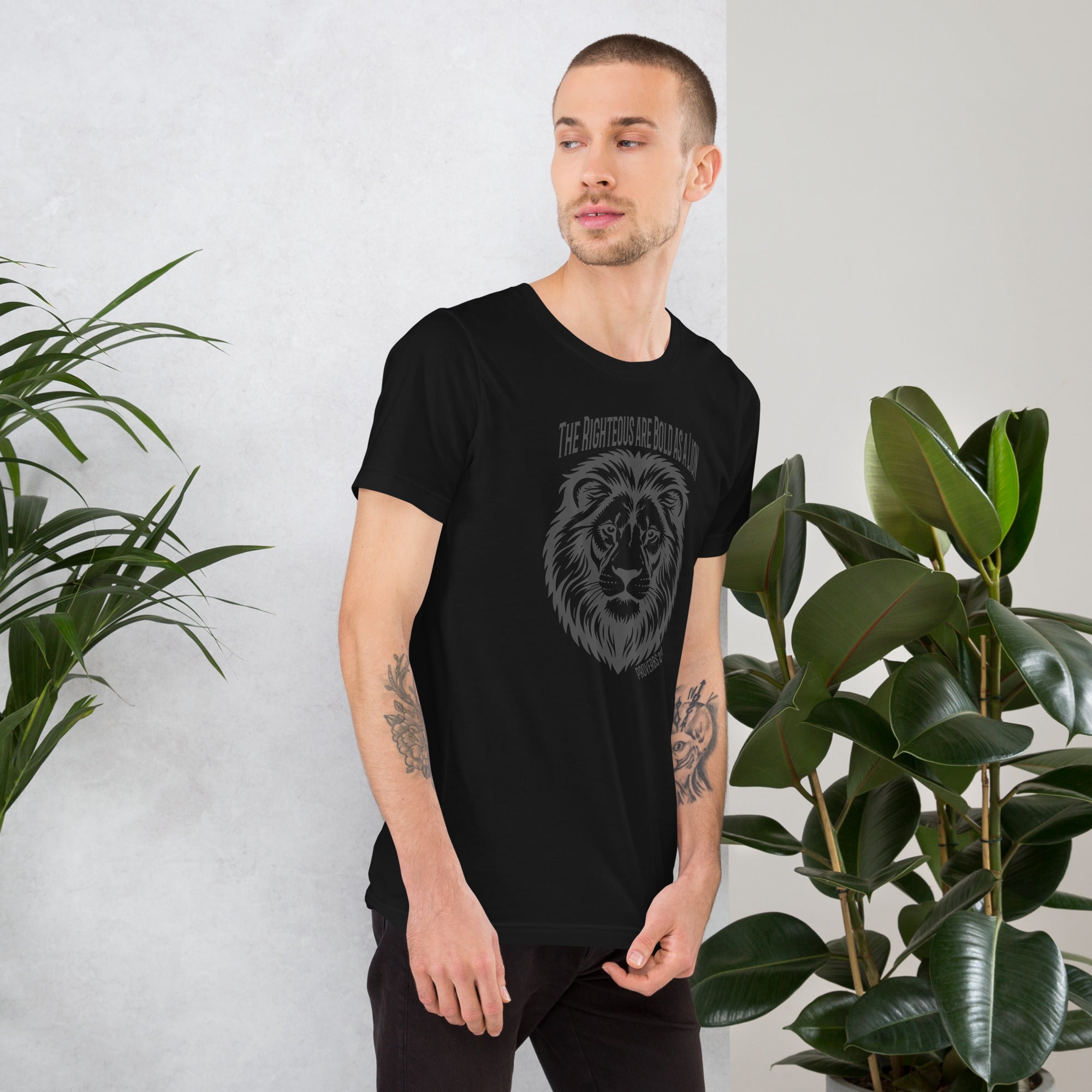 Bold As A Lion | Proverbs 28:1 Faith T-Shirt